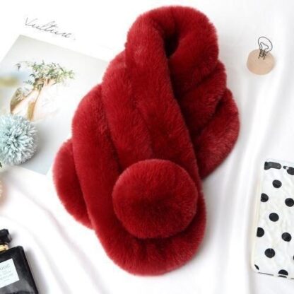 Stylish Soft Fuzzy Scarves - Image 8
