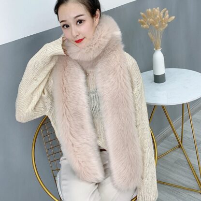 Thick Warm Faux Fur Scarf - Image 2