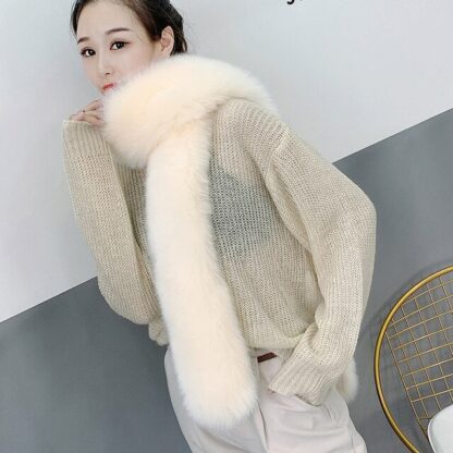 Thick Warm Faux Fur Scarf - Image 6