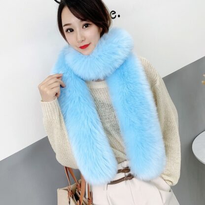 Thick Warm Faux Fur Scarf - Image 3