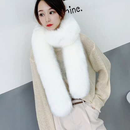 Thick Warm Faux Fur Scarf - Image 7
