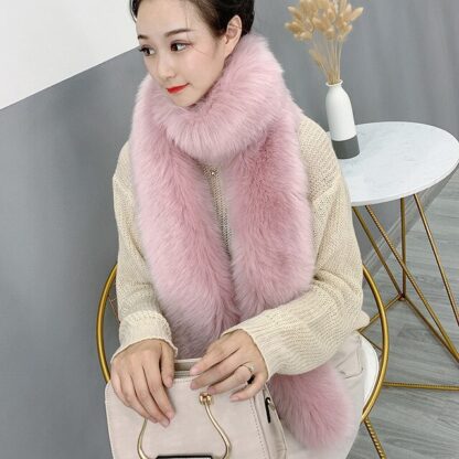 Thick Warm Faux Fur Scarf - Image 5