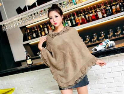 Women's Fringe Poncho