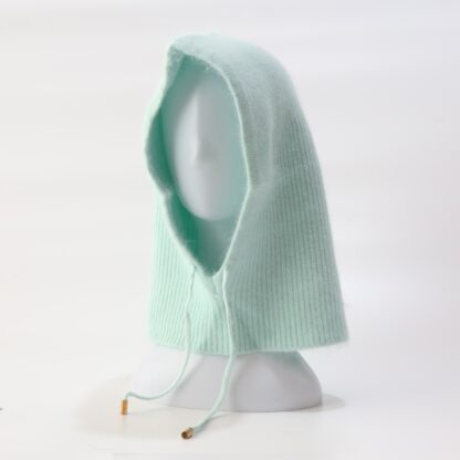 Unisex Knitted Hooded Scarf - Image 4