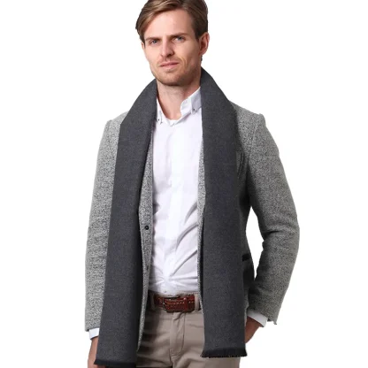 Warm Wool Wrap for Men - Image 3