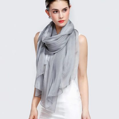 Thin Imitation Silk Wrap - Image 2