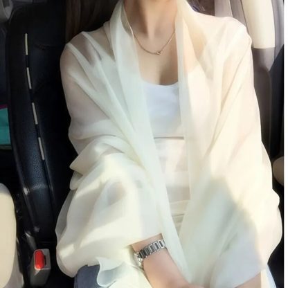 Thin Imitation Silk Wrap - Image 4