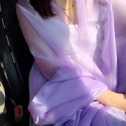 Thin Imitation Silk Wrap - Image 5