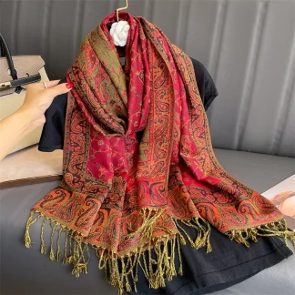 Luxury Four Seasons Women's Print Shawl