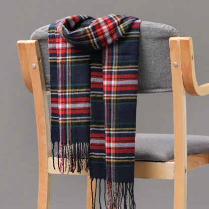 Fashionable Checkered Wrap - Image 6