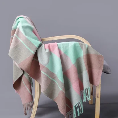 Cozy Cashmere Feel Shawl - Image 5
