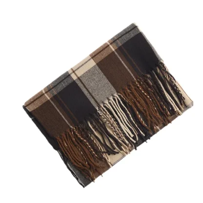 Thick Warm Checkered Shawl - Image 7
